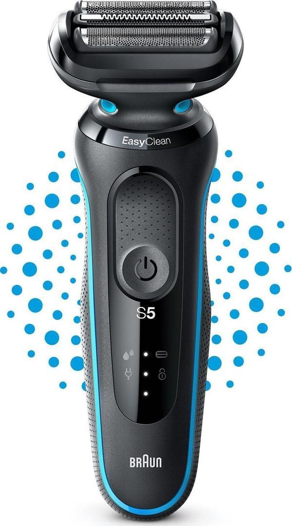 Braun Yeni Seri 5 M1000s Kablosuz Tıraş Makinesi, AutoSense, EasyClean, EasyClick, Islak & Kuru - Image 1