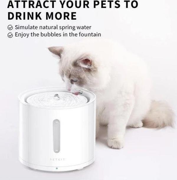Petkit Eversweet Solo 2 Beyaz Köpek Kedi Kablosuz Pompalı Su Çeşmesi - Image 1