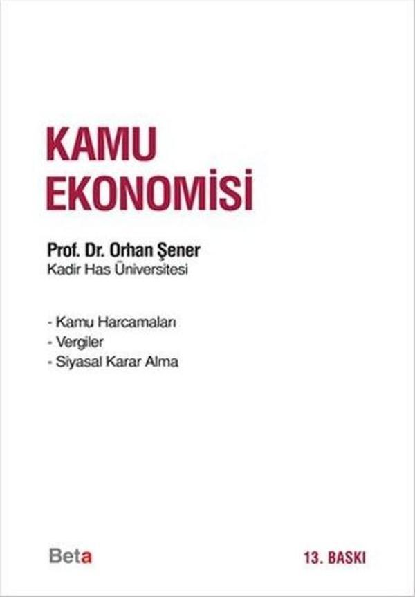 Teori ve Uygulamada Kamu Ekonomisi - Beta Yayınları - Image 1