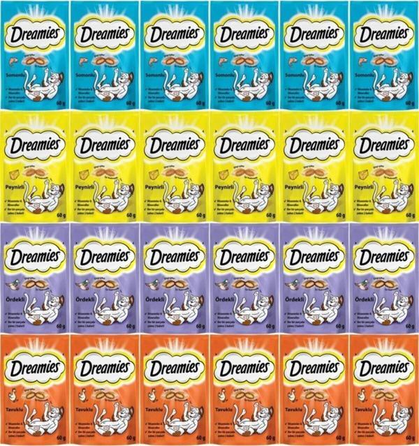 Dreamies Kedi Ödül Maması Karışık 60 gr X 24 Adet - Image 1