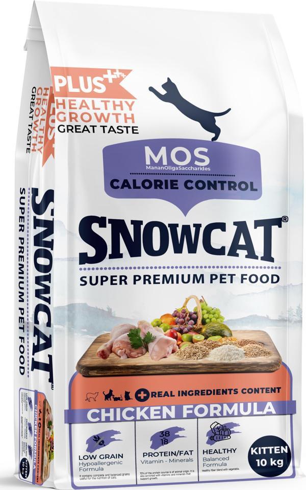 Snow Cat Plus Düşük Tahıllı Yavru Tavuklu Kedi Maması 10 Kg - Image 1