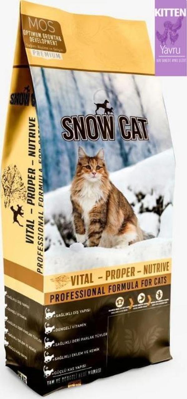 Snow Cat Yüksek Protein Yavru Kedi Maması 15 Kg - Image 1