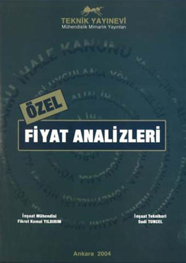 Özel Fiyat Analizleri - Teknik Yayınevi - Image 1