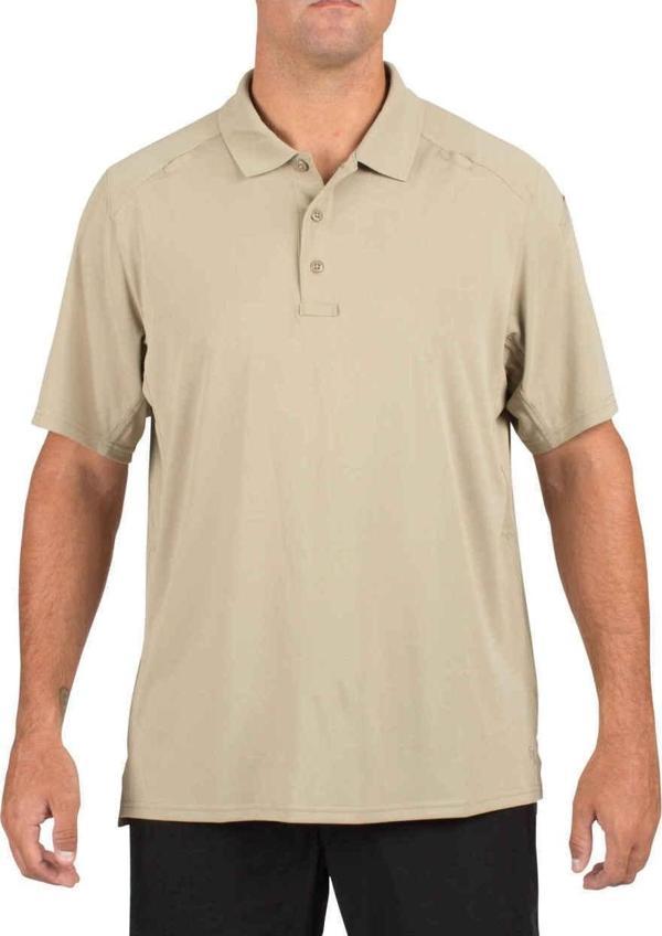 5.11 CHARCOAL S/S HELIOS POLO T-SHIRT - Image 1