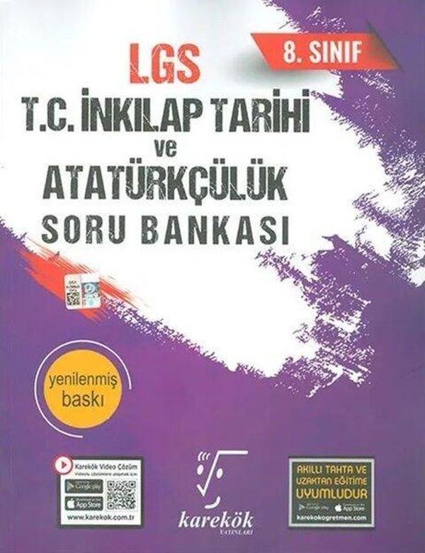 8. Sınıf LGS T.C. İnkılap Tarihi ve Atatürkçülük Soru Bankası - Karekök Eğitim Yayınları - Image 1