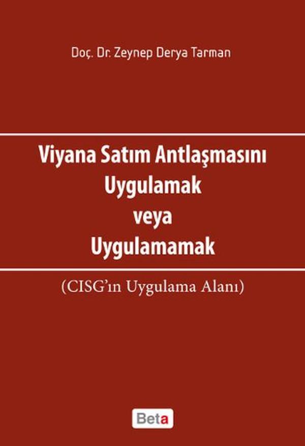 Viyana Satım Antlaşmasını Uygulamak veya Uygulamamak - Beta Yayınları - Image 1