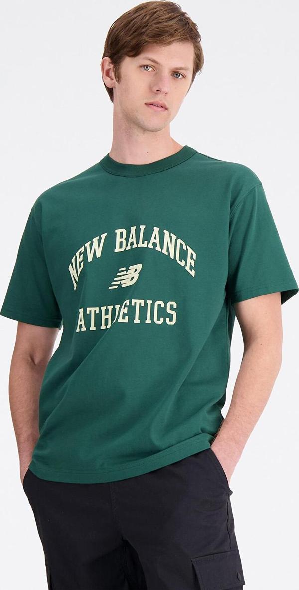 New Balance Lifestyle MNT1402-GRN Yeşil Erkek T-Shirt - Image 1