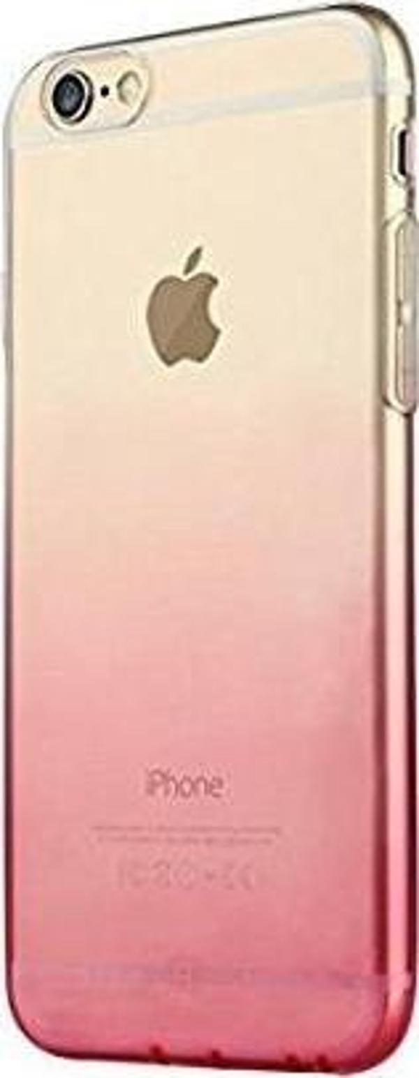 Baseus iPhone 6 Plus / 6S Plus ile Uyumlu Illusion Silikon Kılıf Pembe - Image 1