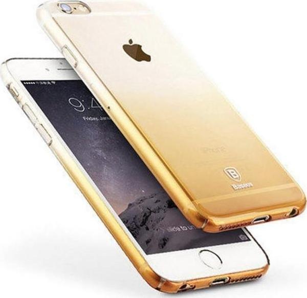 Baseus iPhone 6S Plus / 6 Plus ile Uyumlu Gradient Color Kılıf Gold - Image 1