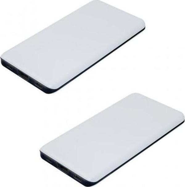 Dexim DAKSP0028-W Slim 8000 mAh Powerbank Beyaz - Image 1