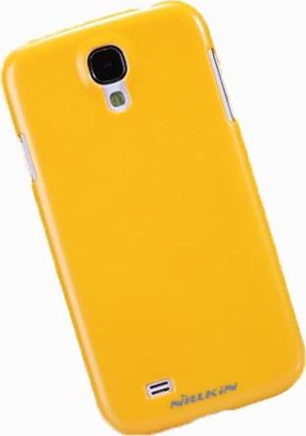 Nillkin i9500 Galaxy S4 ile Uyumlu Nillkin Parlak Sert Kauçuk Kılıf Sarı - Image 1