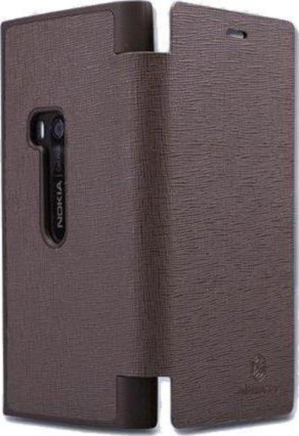 Nillkin Lumia 920 ile Uyumlu Yana Açılan Kapaklı Kılıf Kahverengi - Image 1