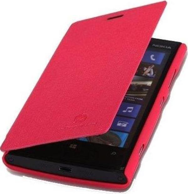 Nillkin Lumia 920 ile Uyumlu Yana Açılan Kapaklı Kılıf Kırmızı - Image 1