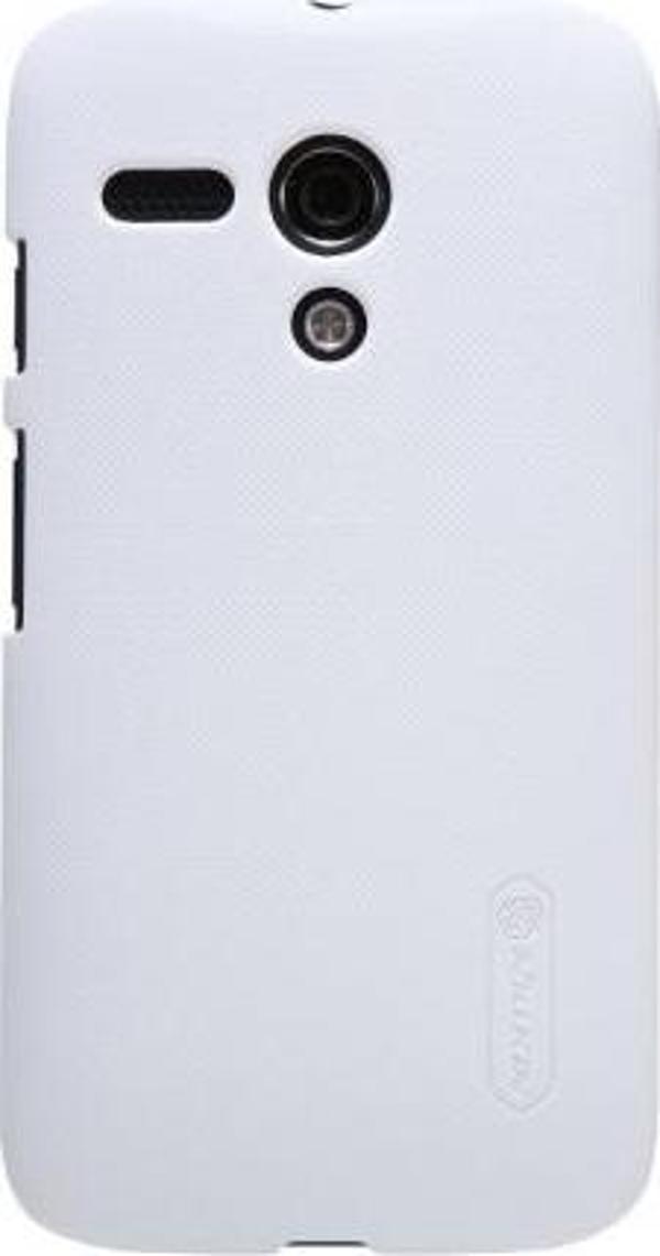 Nillkin Moto G ile Uyumlu Super Frosted Sert Kılıf Beyaz - Image 1