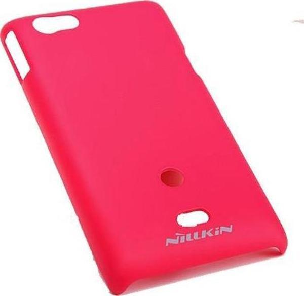 Nillkin Xperia Miro ile Uyumlu Sert Kauçuk Kılıf Kırmızı - Image 1