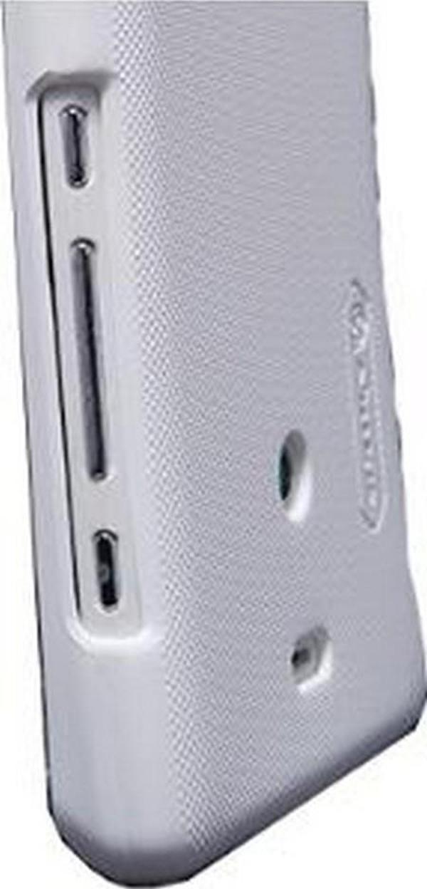 Nillkin Xperia T LT30p ile Uyumlu Sert Kauçuk Kılıf Beyaz - Image 1