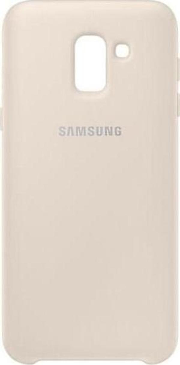 Galaxy J6 2018 ile Uyumlu Dual Layer Sert Kılıf Gold - Image 1