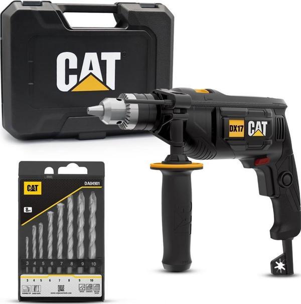 Cat DX17.1 750Watt 13mm Profesyonel Darbeli Matkap + 8 Parça Aksesuar - Image 1