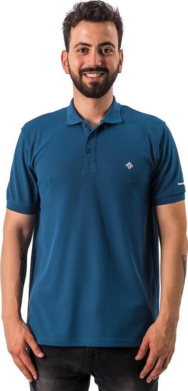 FreeCamp Breeze Erkek Polo T-Shirt-Indigo - Image 1