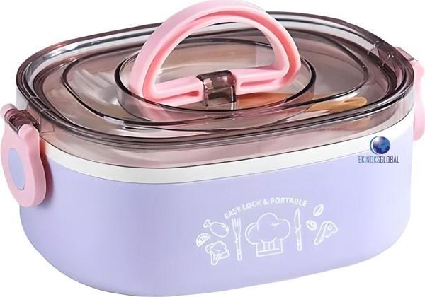 Vagonlife Taşınabilir 304 Paslanmazçelik Çocuklar Öğrenci Ve Ofis Için Sızdırmaz Yemek Kutusu Sefer Tası 900ml - Image 1