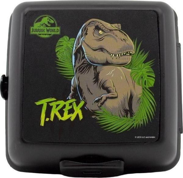 Wiggle Jurassic World 4 Bölmeli Çocuk Beslenme Kutusu - Yemek Saklama Kabı Kaşık ve Çatallı - Image 1