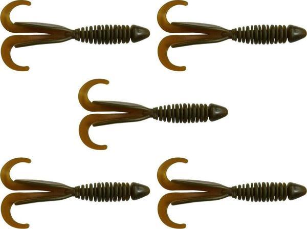 Solano Fishing Gstone Phantom Çift Kuyruklu Kurt Silikon Suni Yem, Balık Yemi 5'Li Paket - Image 1