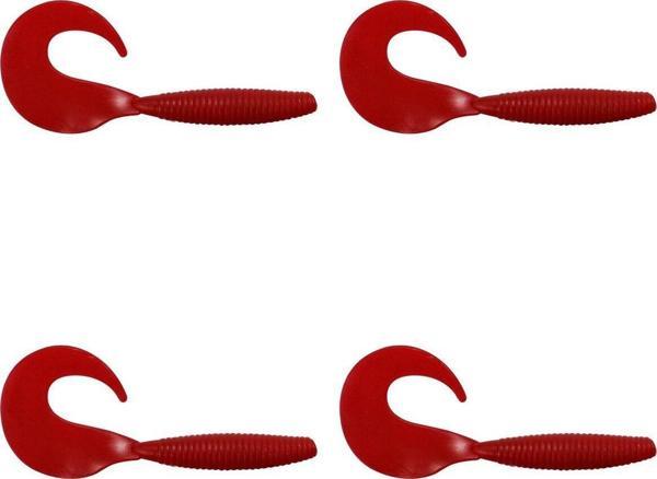 Solano Fishing Gstone Phantom Kurt Kırmızı Suni Yem Kurt, Balık Yemi 9,5 Cm 4'Lü Paket - Image 1