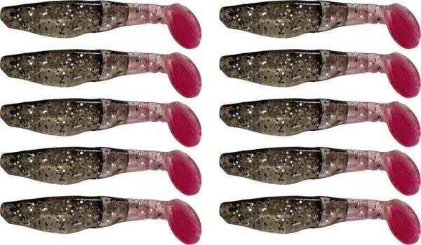 Solano Fishing Simli Silikon Sahte Balık, Balık Yemi 5,5 Cm 10'Lu Paket - Image 1