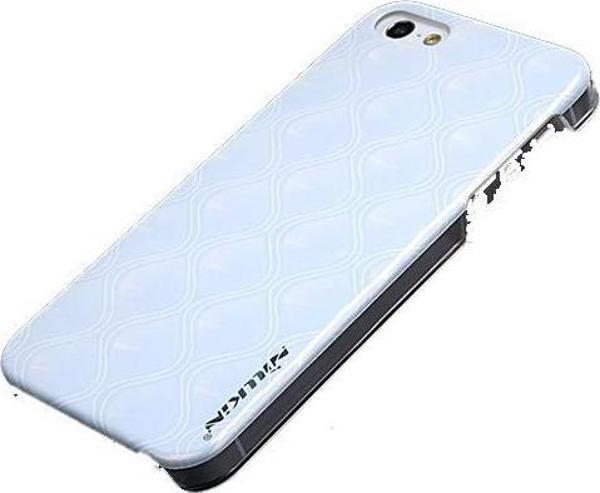Nillkin iPhone SE/5S/5 ile Uyumlu Sert Kauçuk Kılıf (3D Shadow) Beyaz İnci Rengi - Image 1