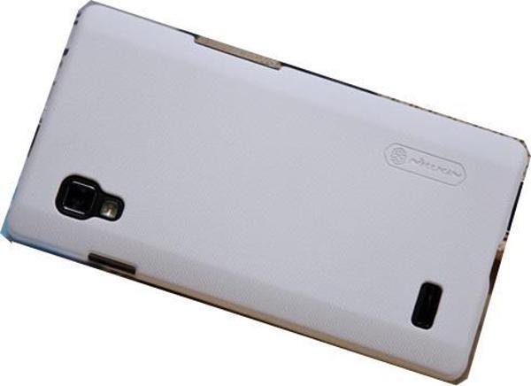 Nillkin Optimus L9 ile Uyumlu Sert Kauçuk Kılıf Beyaz - Image 1