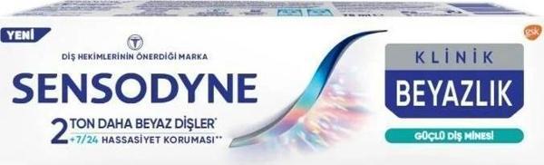 SENSODYNE KLİNİK BEYAZLIK GÜÇLÜ DİŞ MİNESİ DİŞ MACUNU 75 ML - Image 1