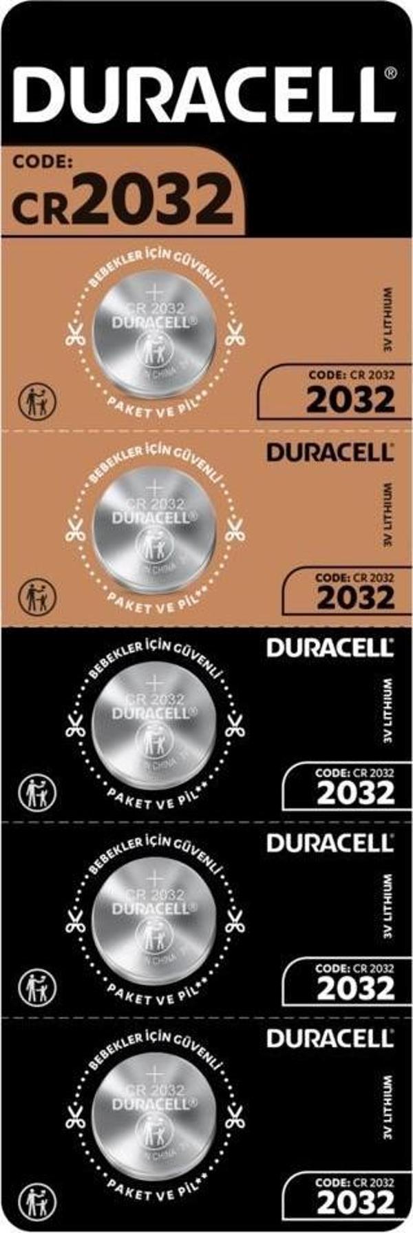 Duracell Özel 2032 Lityum Düğme Pil 3V 5'li paket - Image 1