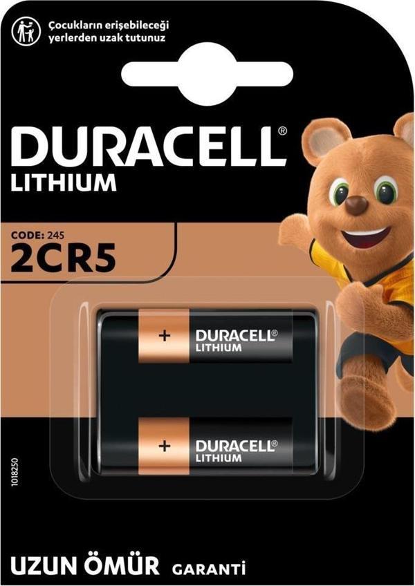 Duracell Özel Yüksek Güçlü Lityum 245 Fotoğraf Pili 6V, 1’li paket (2CR5 / 245) - Image 1