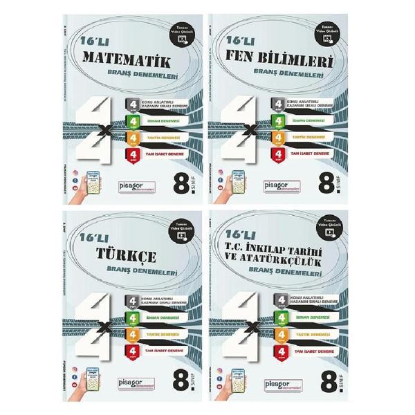 Zeka Küpü Yayınları 8.Sınıf Türkçe, Matematik, Fen Bilimleri, İnkılap Tarihi ve Atatürkçülük Branş Denemeleri - Zeka Küpü Yayınları - Image 1