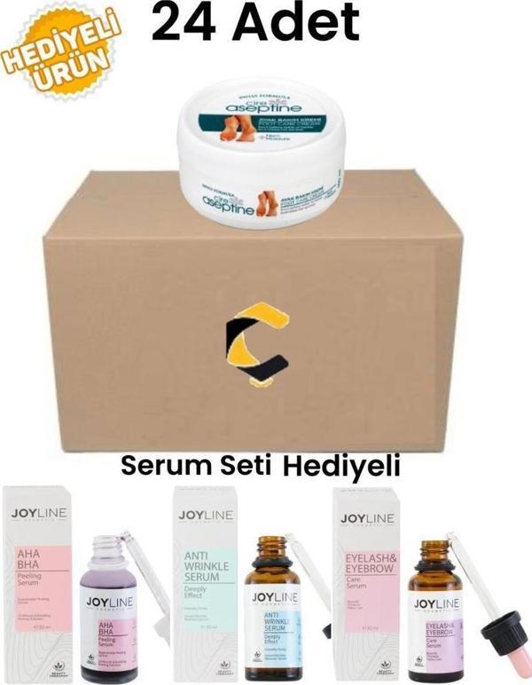 Cire Aseptine Ayak Bakım Kremi 150 Ml 24 Adet+Joy Line 3'Lü Set - Image 1