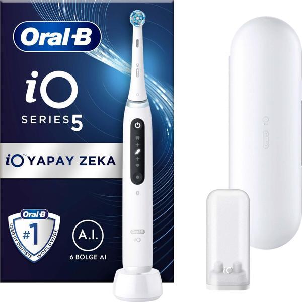 Oral-B iO 5 Şarjlı Diş Fırçası - Beyaz - Image 1