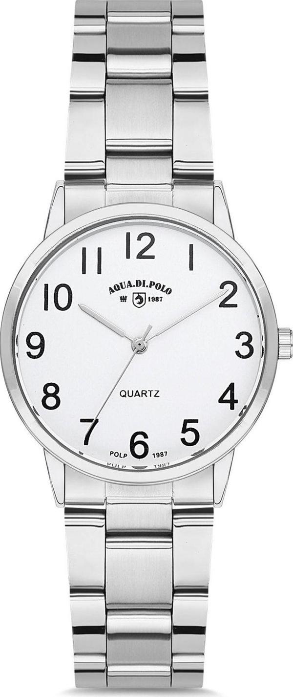 Aqua Di Polo 1987 Metal Gümüş Kadın Kol Saati Apwr013003 - Image 1