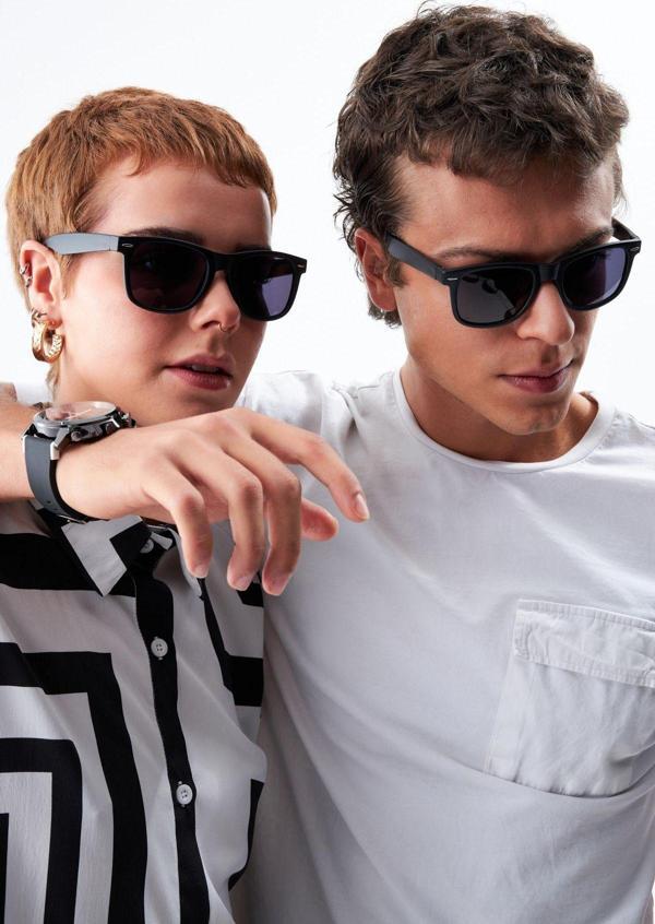 Aqua Di Polo 1987 Unisex Siyah Güneş Gözlüğü Apss012201 - Image 1