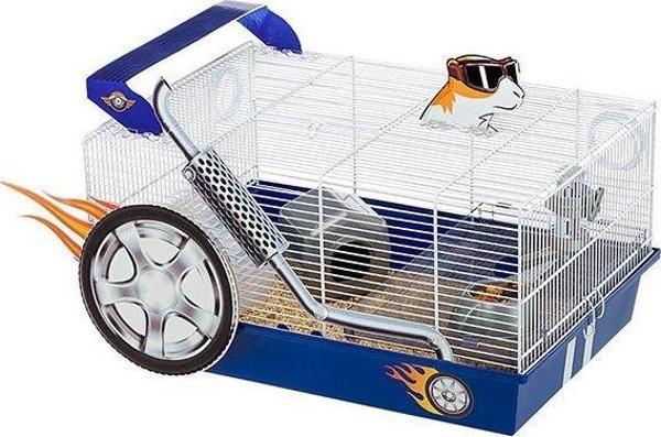 Ferplast Dragster Yarış Arabası Temalı Hamster Kafesi 50x35x25 Cm - Image 1