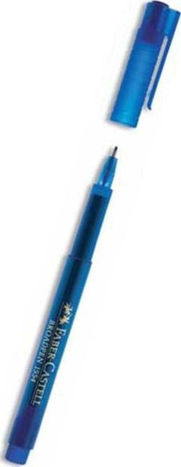 Faber-Castell Broadpen Mavi Keçeli Kalem - Image 1