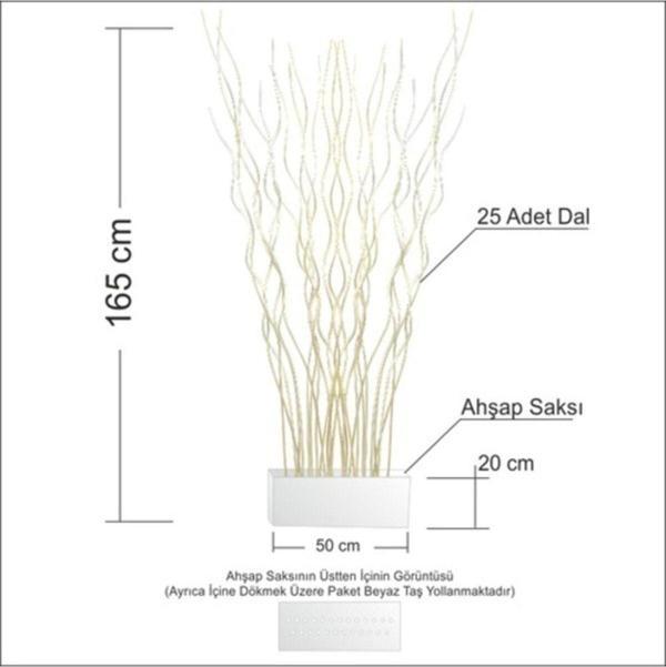 M3Decorium 165Cm Yükseklik 50Cm Genişlik Beyaz Oda Bölme Seperatör Paravan - Image 1