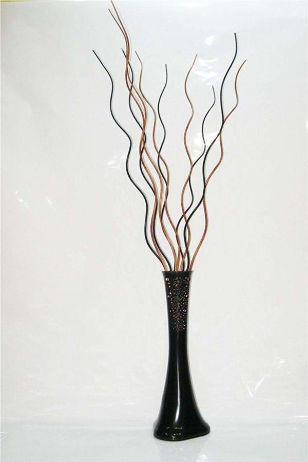 M3Decorium 60 Cm Desenli Siyah Vazo 5 Adet Siyah 5adet Kahve Dal - Image 1