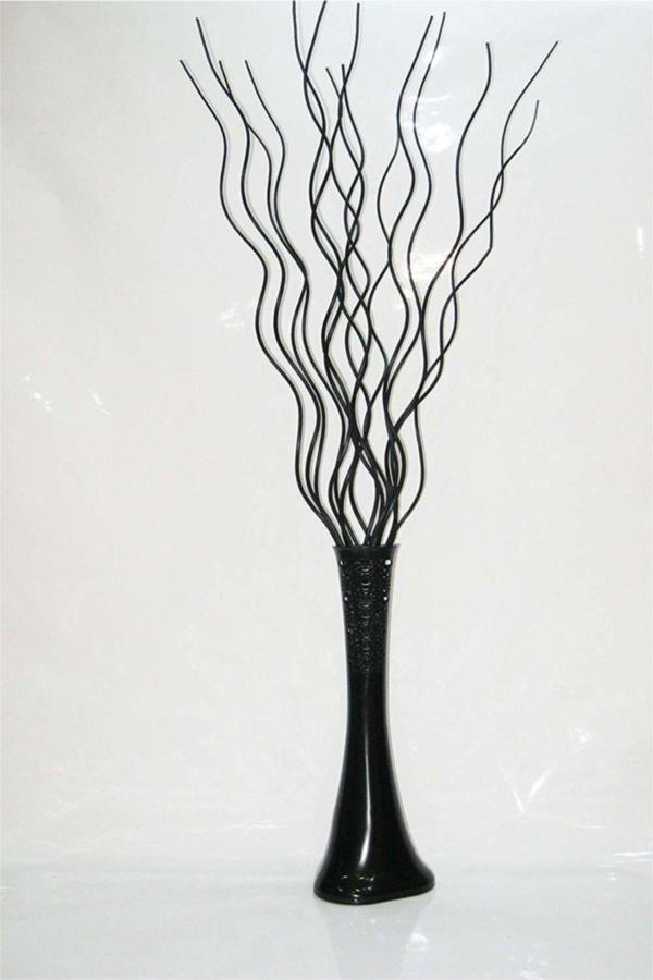 M3Decorium Desenli Vazo60 cm Siyah 15 Adet Siyah Dal - Image 1