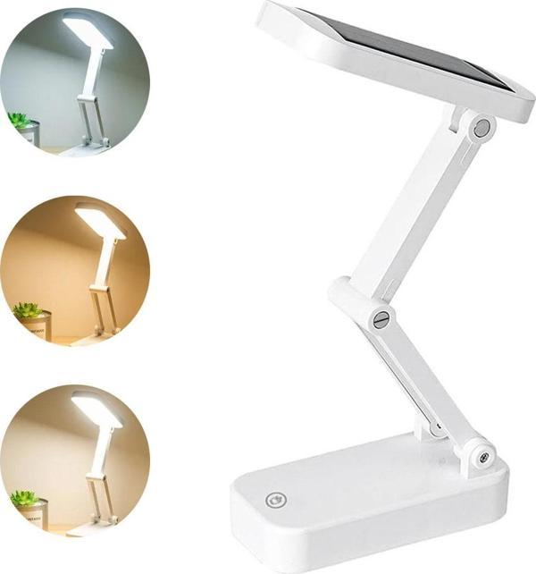 Powermaster PM-24440 Katlanabilir Solar LED Lamba Güneş Enerjili Masa Lambası - Image 1