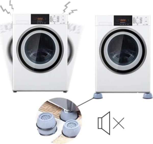 RNG Shopping Gürültü Engelleyici Ve Kaymaz Titreşim Önleyici Kauçuk Ayak Pedleri Çamaşır Makinesi Stoper A1 - Image 1