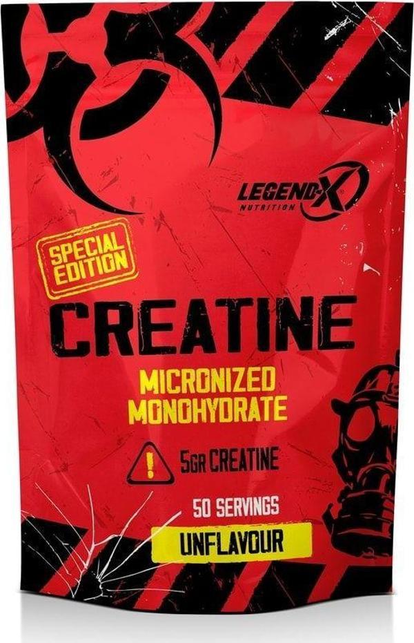 Legend-X Nutrıtıon Kreatin Monohidrat Aromasız Amino Asit 50 Servis 250 Gr - Image 1