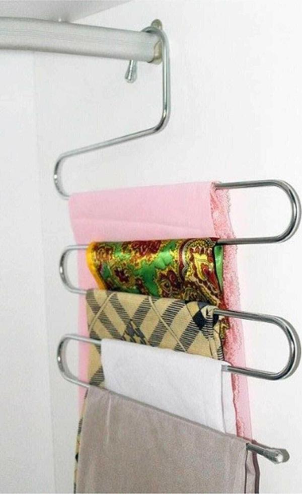 Toptanfoni 5 Katlı Metal Pantolon Ve Eşarp Askısı 2 Adet - Image 1