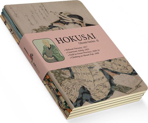 Hokusai 4'lü Defter Seti 6 - Ghosts Series Iı - Çizgisiz - 64 Sayfa - 14x21cm - Image 1