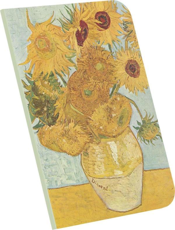 Retronote A4 Defter 4 - Van Gogh - Vase With Twelve Sunflowers, 1888 - Çizgisiz - 64 Sayfa-21x29,7Cm - Image 1