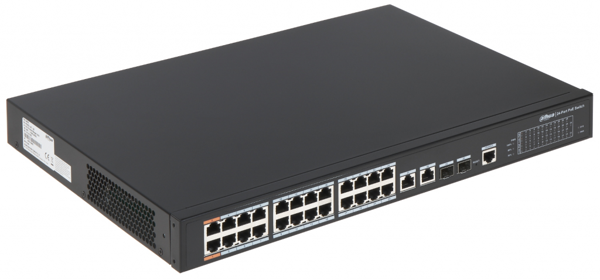 DAHUA PFS4226-24ET-240-V3 24FE PoE Port  (24xPoE 240W), 2x Combo SFP, 2Port Gigabit Uplink, Yönetilebilir  Switch - Image 1